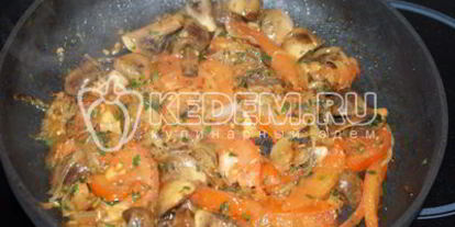 Шаг 5: гречневой каши с грибами и овощами