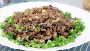 Рецепт Гречневой каши с грибами