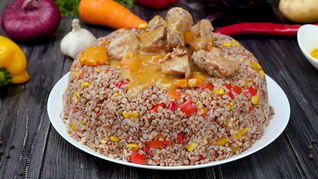 Рецепт Гречневой каши с гуляшом