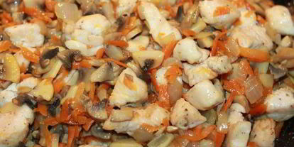 Шаг 7: гречневой каши с мясом и грибами в духовке