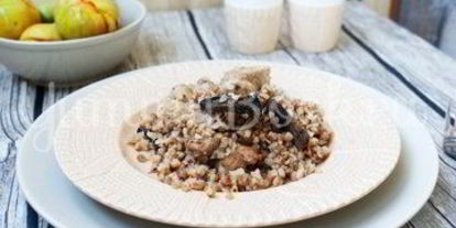 Шаг 4: гречневой каши с мясом и грибами в мультиварке