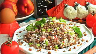 Рецепт Гречневой каши с несладким творогом