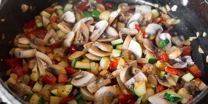 Шаг 2: гречневой каши с сезонными овощами