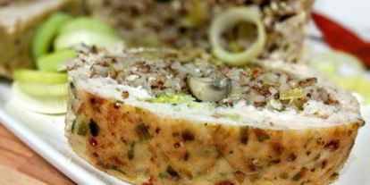 Шаг 10: гречневой каши с шампиньонами в мясном хлебце