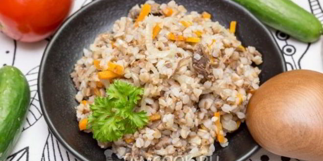 Рецепт Гречневой каши с тушенкой