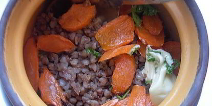 Шаг 2: гречневой каши в горшочке