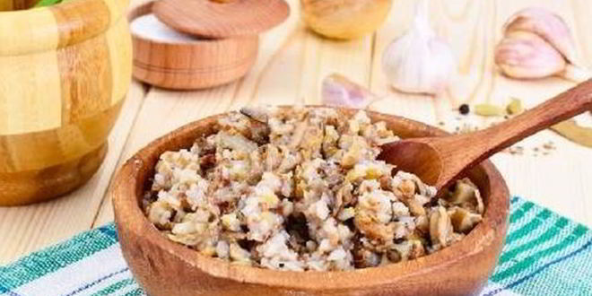 Рецепт каши гречневой с грибами