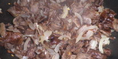 Шаг 1: каши гречневой, запеченной с грибами