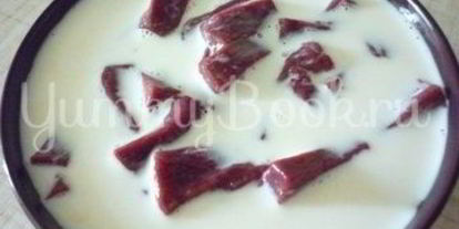 Шаг 1: печени с морковью и зеленью и гречка на гарнир