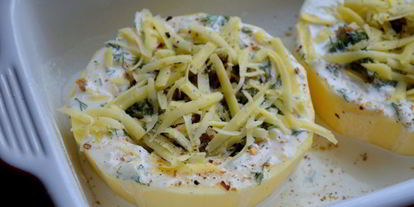 Шаг 6: грибной каши в кабачке