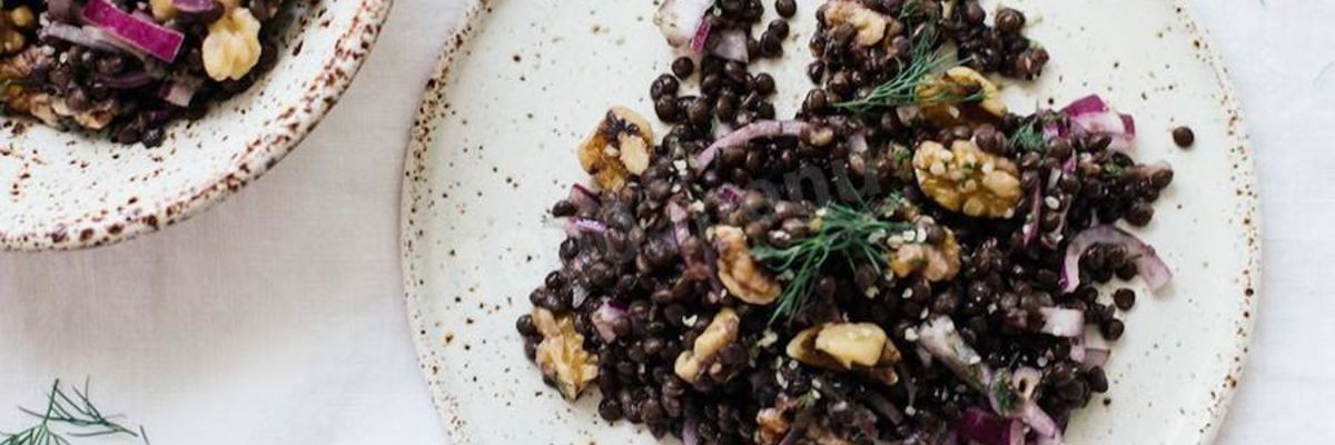 Рецепт Каши из черной чечевицы