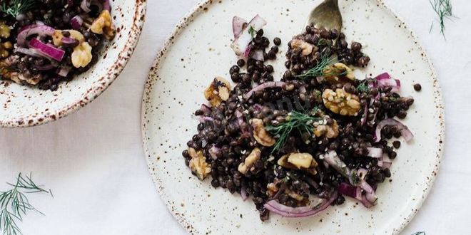 Рецепт каши из черной чечевицы