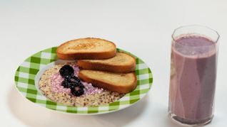 Рецепт Каши из киноа с ежевично-творожным кремом