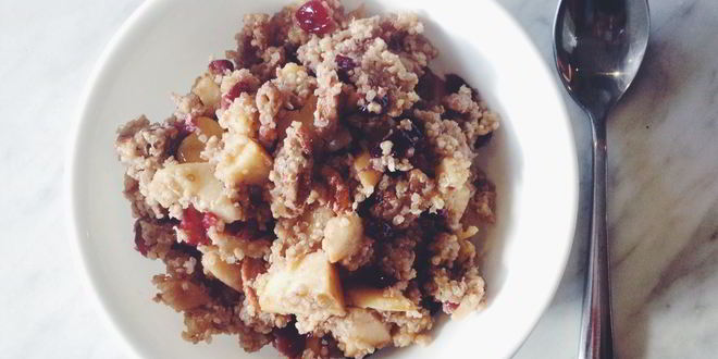 Рецепт Каши из киноа с яблоками