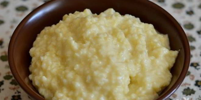 Рецепт каши из пшена на молоке