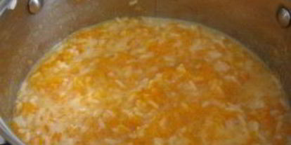 Шаг 4: каши из тыквы с рисом и молоком