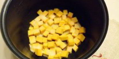 Шаг 1: каши из тыквы в мультиварке с пшеном