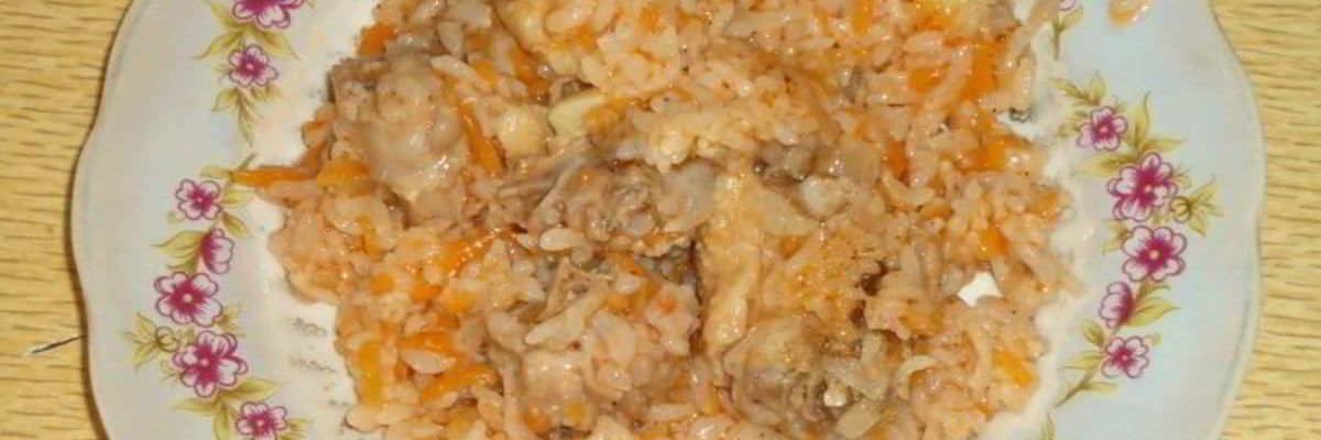 Рецепт Каши рисовой с курицей на воде