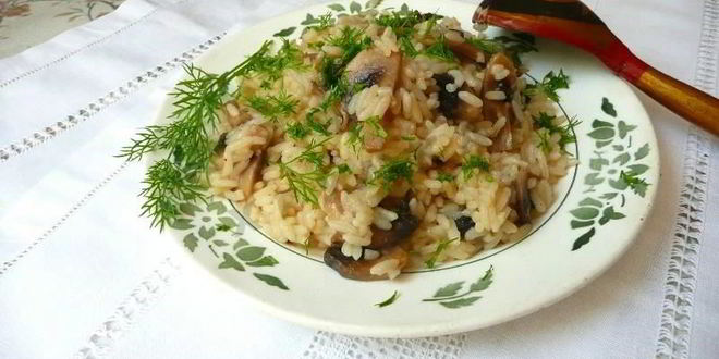 Рецепт Каши с грибами в мультиварке на воде