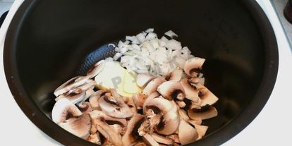 Шаг 4: каши с грибами в мультиварке на воде