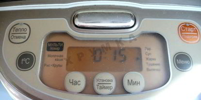 Шаг 5: каши с грибами в мультиварке на воде