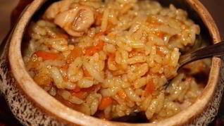 Рецепт Каши с мясом в автоклаве