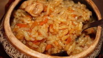 Рецепт Каши с мясом в автоклаве