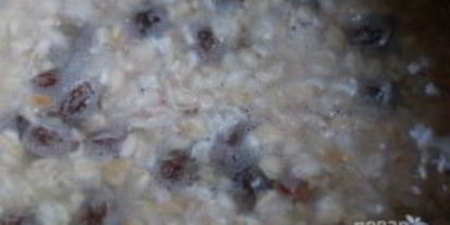 Шаг 2: каши с сухофруктами