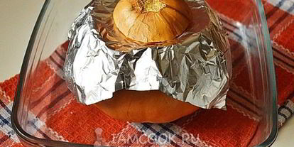 Шаг 13: каши в тыкве, запеченная в духовке