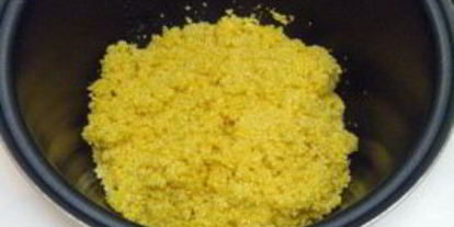 Шаг 2: каши кукурузной на воде