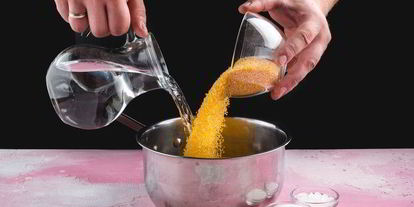 Шаг 1: кукурузной каши на молоке