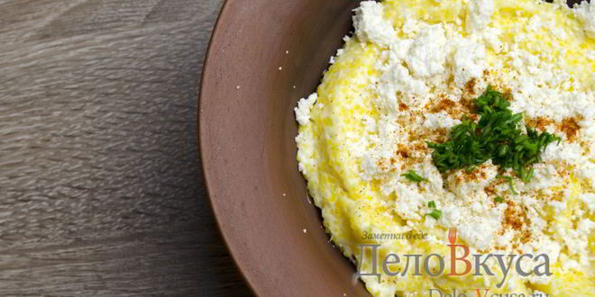 Рецепт кукурузной каши на сметане и сливках