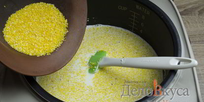Шаг 1: кукурузной каши на сметане и сливках