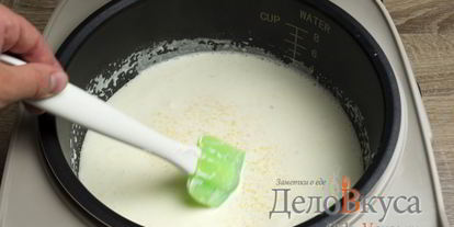 Шаг 3: кукурузной каши на сметане и сливках