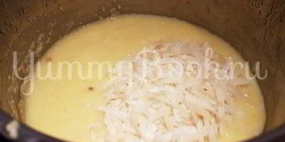 Шаг 7: кукурузной каши с курицей и грибами