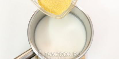 Шаг 3: миндальной поленты