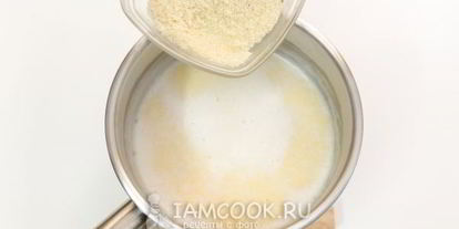 Шаг 4: миндальной поленты