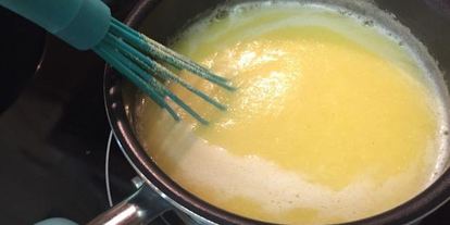 Шаг 1: поленты под соусом из грибов и томатов