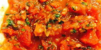 Шаг 12: поленты под соусом из грибов и томатов