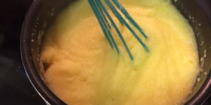 Шаг 2: поленты под соусом из грибов и томатов