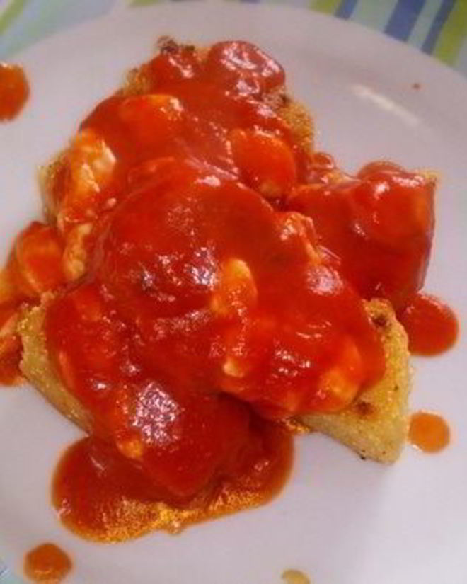 Рецепт поленты с лисичками в сливочном соусе