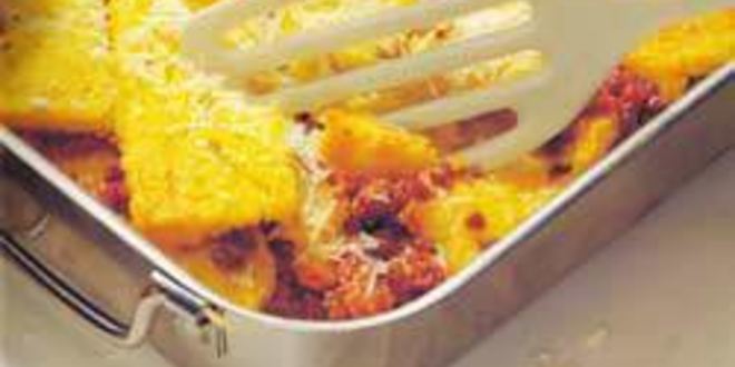 Рецепт поленты с мясным фаршем