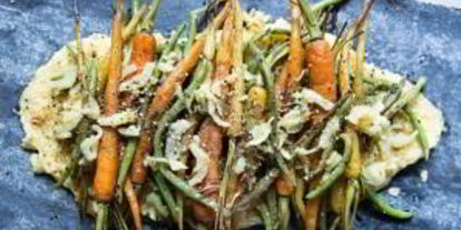 Шаг 4: поленты с овощами