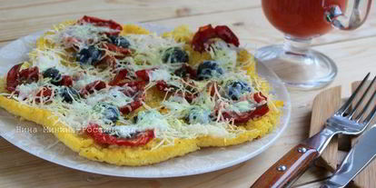 Шаг 3: поленты с вялеными помидорами