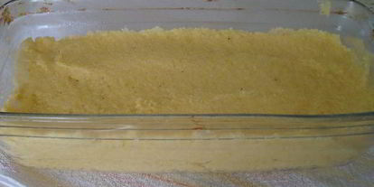 Шаг 2: поленты, жаренной с грибами и соусом дор блю