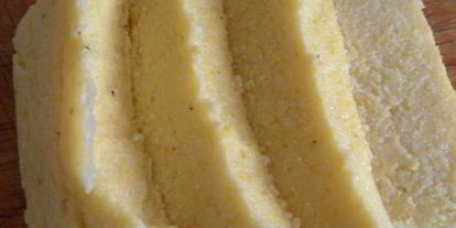 Шаг 6: поленты, жаренной с грибами и соусом дор блю