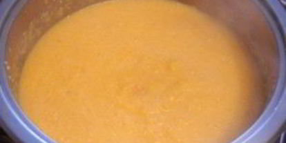 Шаг 3: тыквенно-кукурузной каша на молоке