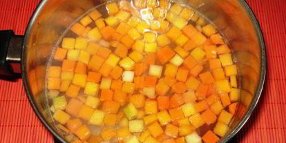 Шаг 1: тыквенно-кукурузной каша