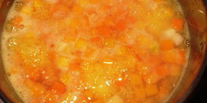 Шаг 2: тыквенно-кукурузной каша