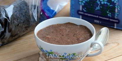 Шаг 7: льняной каши с черносливом